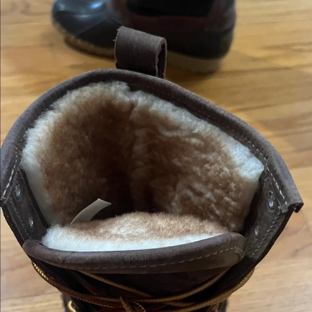 L.L. Bean Brown Lace Up Boots - Picture 3 of 7